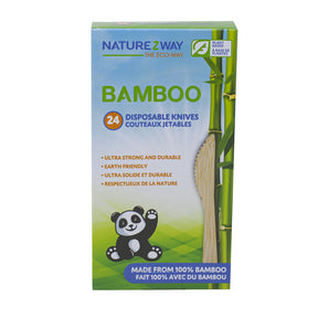 NatureZway - Bamboo Disposable Knives (24pc)