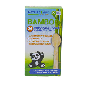 NatureZway - Bamboo Disposable Spoons (24pc)