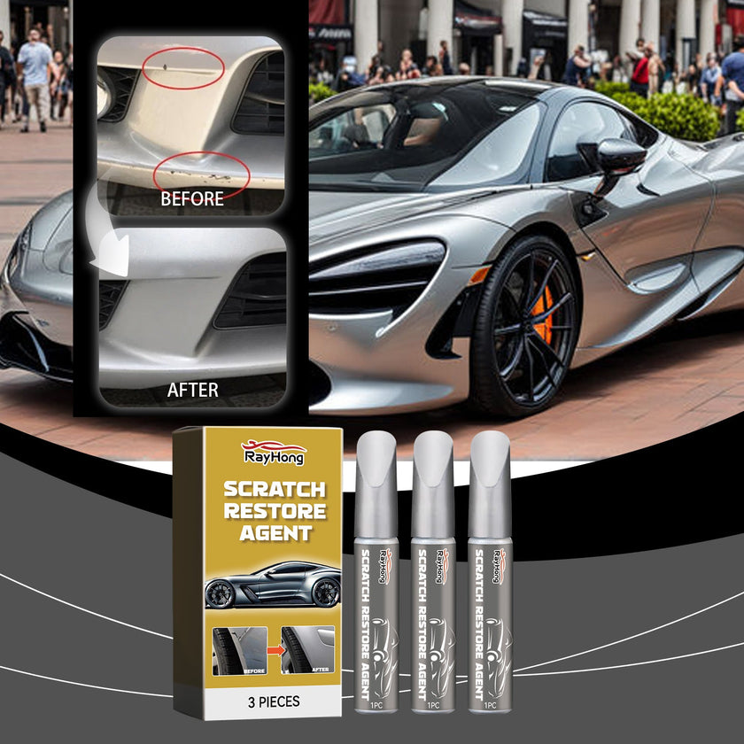 Rayhong Car Scratch Repair Pen — Touch-Up Paint Pen for Scratches & Paint Damage (3-Piece Set)