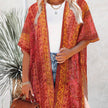 Spring Summer Printed Sun Protection Beach Kimono Cardigan Blouse top Women