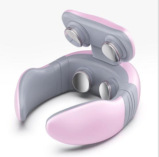 Smart Electric Pulse Neck & Back Massager – 4-Head Pain Relief Device with Heat