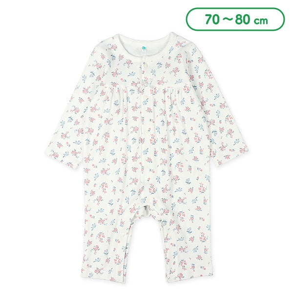 西松屋 ELFINDOLL 切り替え花長袖カバーオール正規品