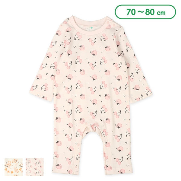 西松屋 ELFINDOLL フルーツアニマルお料理長袖カバーオール正規品