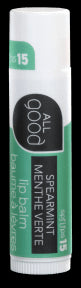 All Good - SPF15 Spearmint Lip Balm Tray (1ct)