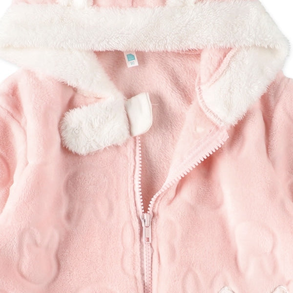 西松屋 ELFINDOLL くま・うさぎ型押しアップリケ付きカバーオール 正規品