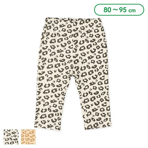 西松屋 ELFINDOLL スムースヒョウ柄7分丈レギンス正規品