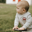 2 PC Quilted Jersey Set | Fire Truck Print on Grey | Petit Lem