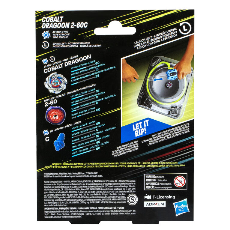 Hasbro - BEYBLADE - BBX GEN 4 DLX LAUNCHER AND TOP