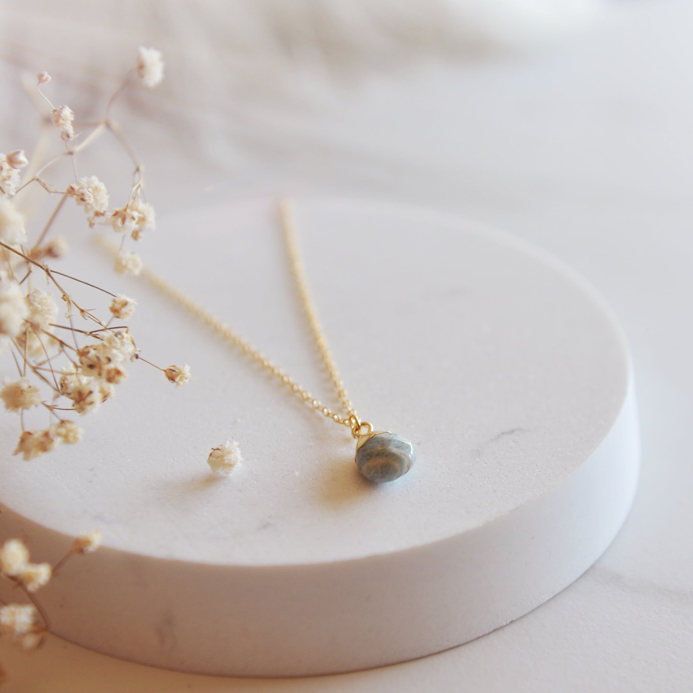 Amazonite Drop Necklace