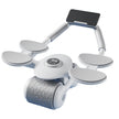 Multifunctional Ab Wheel Roller with Auto-Rebound, LCD Timer & Phone Holder – Gray
