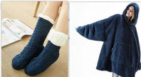 Thick Fleece Hooded Unisex Sweater Winter Double-sided Sweatshirt