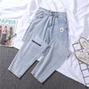 Women's High Waist Wide Leg Denim Jeans – Slim Mopping Flare Trousers Canada USA (S–2XL)