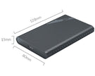 2.5-inch USB 3.0 External Hard Drive Enclosure, 5Gbps, Supports up to 4TB, Black