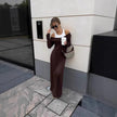 Stitching Dress – Street Fashion Patchwork Long Skirt for Women