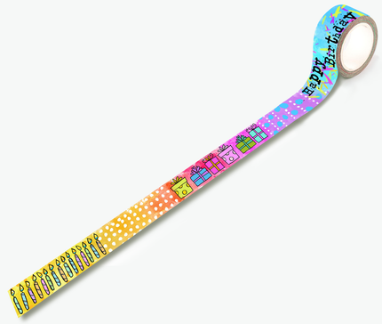 AALL and Create #55 - Washi Tape - Birthday Bumps
