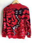 Vintage 80s Abstract Knit Sweater- Made in Canada