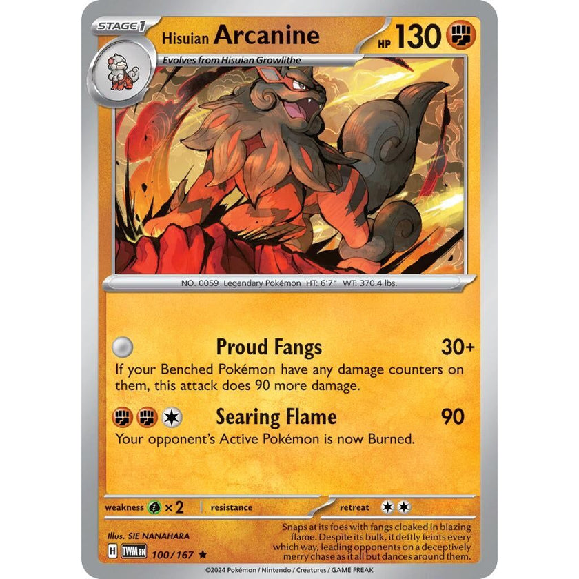 Hisuian Arcanine (100/167) (TWM)