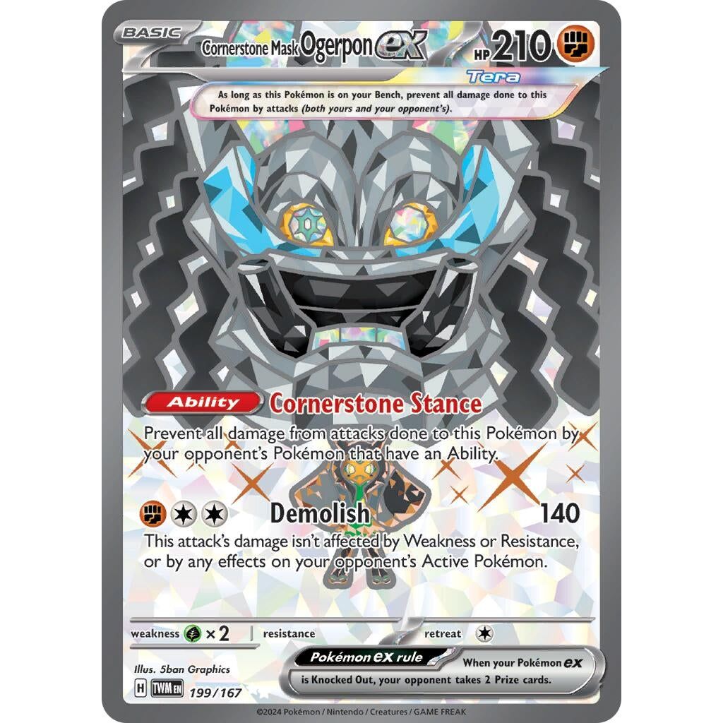 Cornerstone Mask Ogerpon ex (199/167) (TWM)