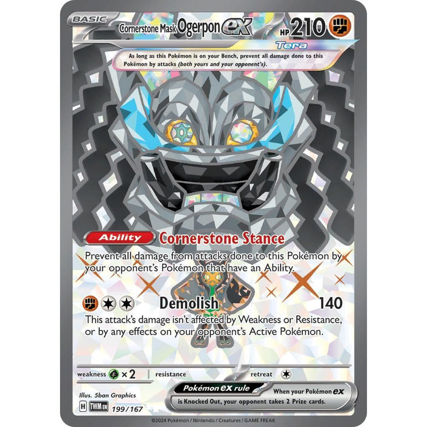 Cornerstone Mask Ogerpon ex (199/167) (TWM)