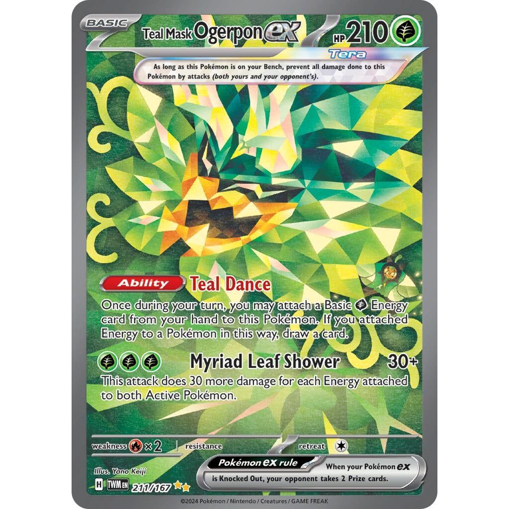 Teal Mask Ogerpon ex (211/167) (TWM)