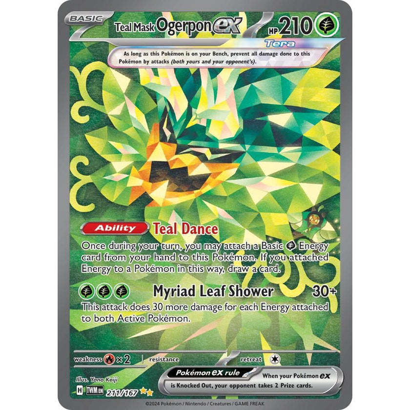 Teal Mask Ogerpon ex (211/167) (TWM)
