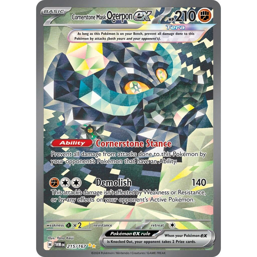 Cornerstone Mask Ogerpon ex (215/167) (TWM)