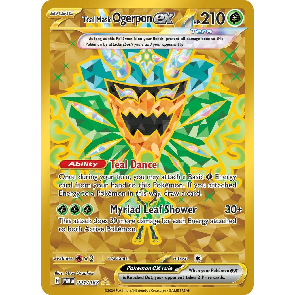 Teal Mask Ogerpon ex (221/167) (TWM)