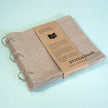 Linen Stitchbook Sketchbook for Painting & Needlework – Beige, Brown, Gray