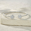 Moissanite Minimalist Platinum Bracelet – S925 Silver & GRA Certified
