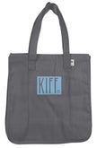 Kiff Hemp Market Tote - Charcoal/Blue