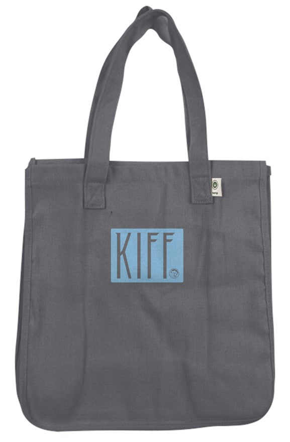 Kiff Hemp Market Tote - Charcoal/Blue