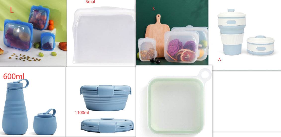 Portable Lightweight Silicone Kids Sandwich Container