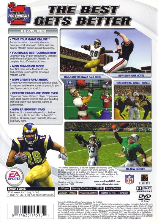 Madden NFL 2003 (usagé)