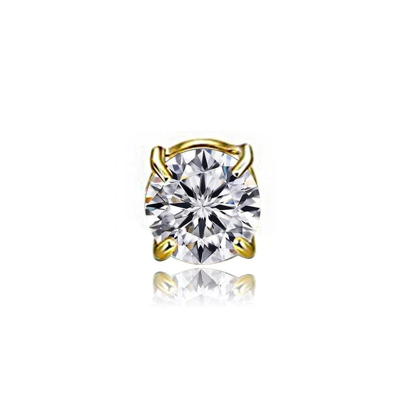 Unisex Zircon Magnetic Ear Clip – No Piercing Rhinestone Stud Earring in 6mm & 8mm