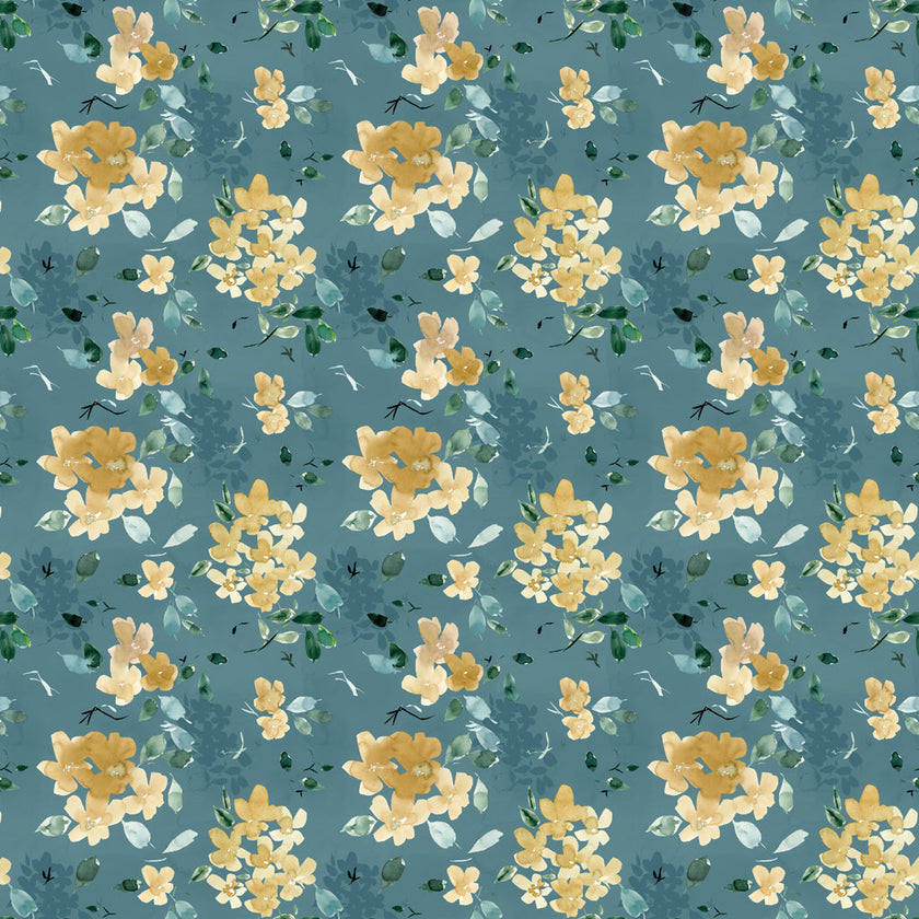 Stephanie Ryan - Golden Hour - Golden Petals Teal