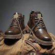 Men's High-Top Suede Leather Boots – Handcrafted Korean Style