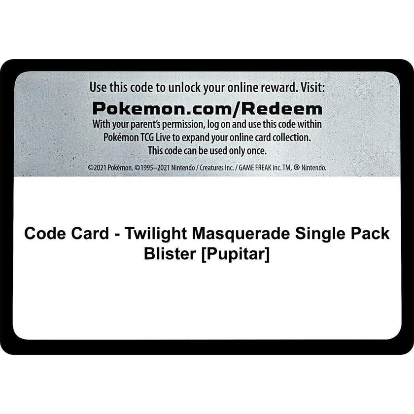 Code Card - Twilight Masquerade Single Pack Blister [Pupitar] (TWM)