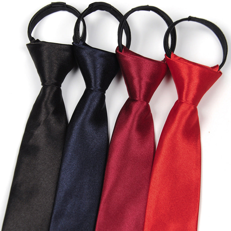 Men's Zip Tie Necktie – Polyester Arrow Bow Tie for Business & Formal Wear | Canada & USA