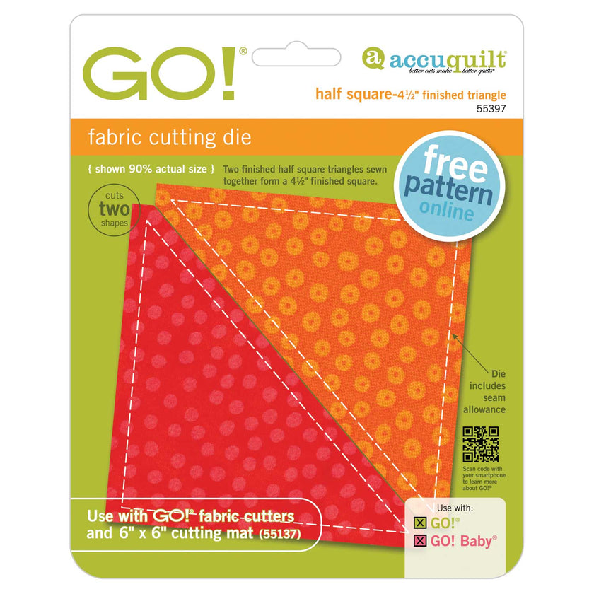 GO! Half Square Triangle-4 1/2
