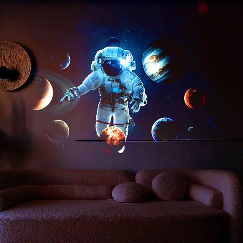 6in1 Night Light Rotating Galaxy Starry Bedroom Projector Decor Lamp