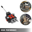 Hydraulic Valve 2 Spool Hydraulic Joystick Control Valve 11gpm Hydraulic Directional Control Valve Double Acting For Tractors Loaders Tanks