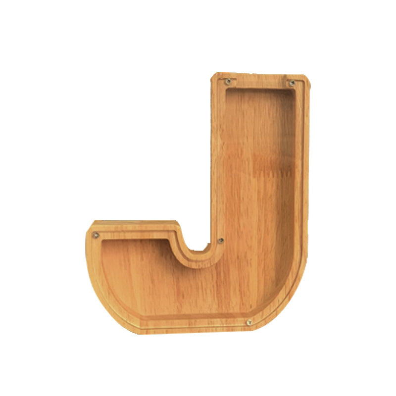 Wooden Animal & Alphabet Piggy Bank – Kids Holiday Gift, A–Z & Animal Styles