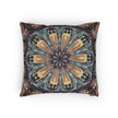 Geometric Mandala Woven Pillow | Boho Tile Decorative Cushion