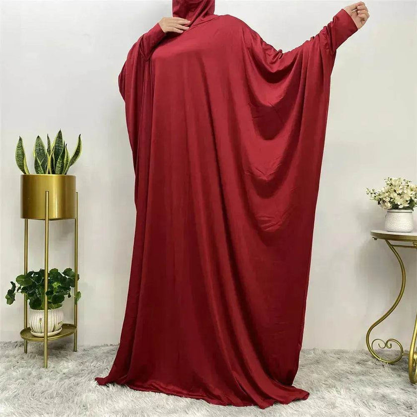 Batwing Sleeve Plain Abaya for ArabArab Women Eid Jalabiya for Women Islamic Wear for Women