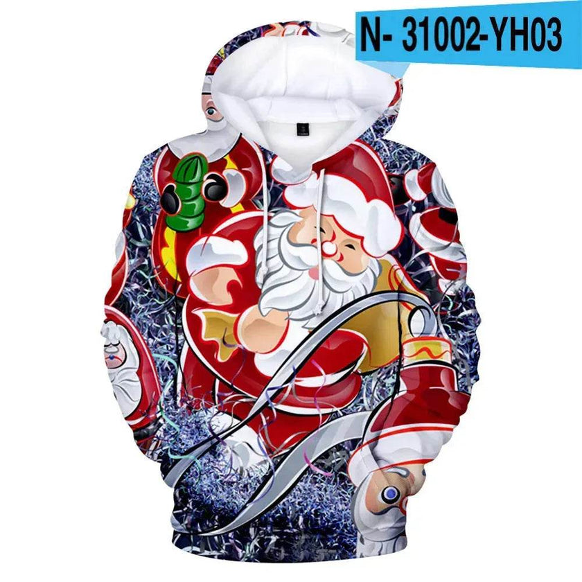 New Funny Christmas Printed Hoodie sweatshirt
