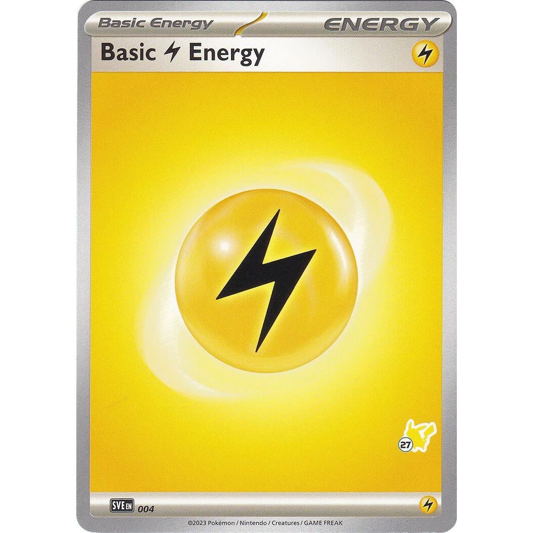Basic Lightning Energy - Pikachu 27 (004) (BA24)