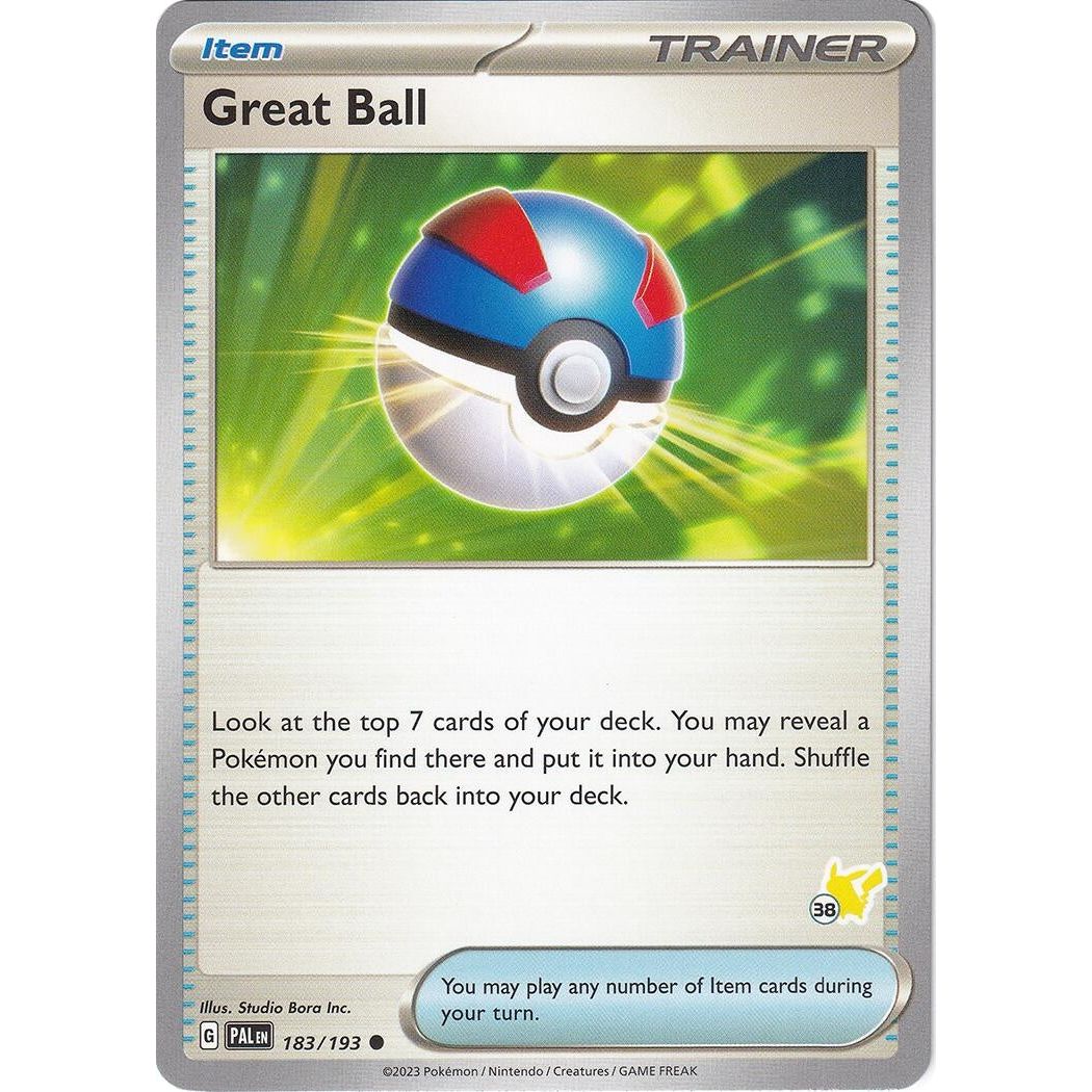 Great Ball - Pikachu 38 (183/193) (BA24)