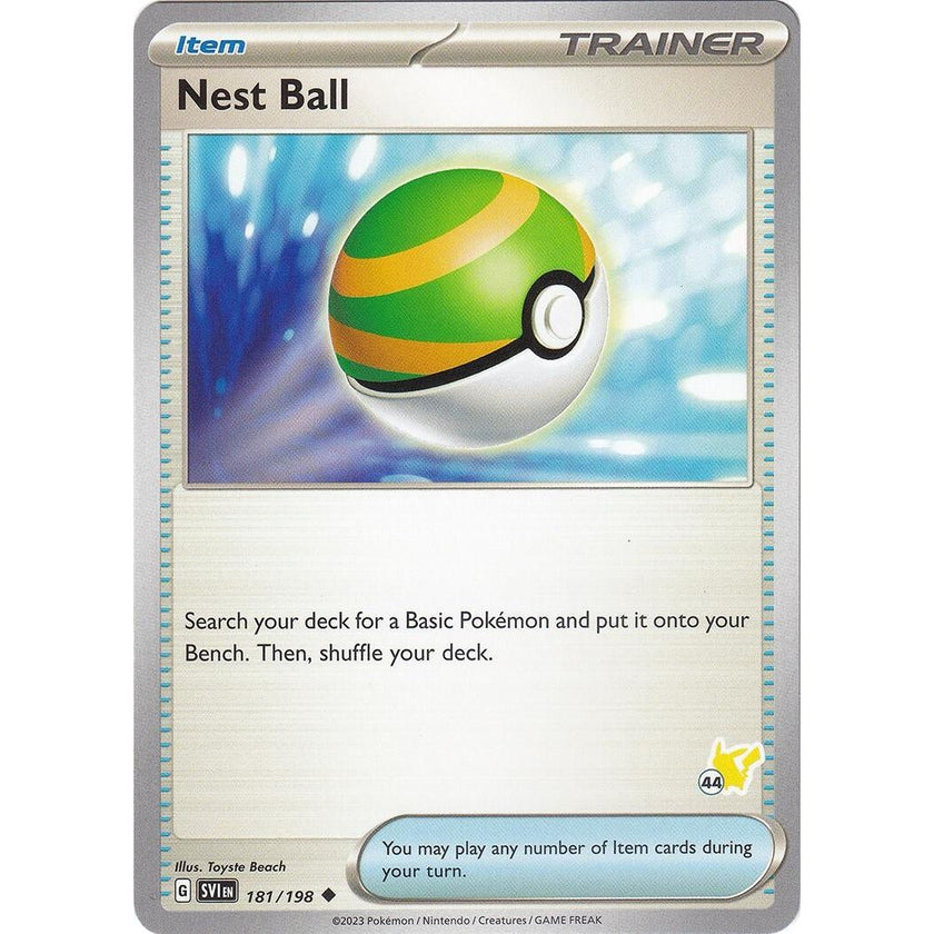 Nest Ball - Pikachu 44 (181/198) (BA24)