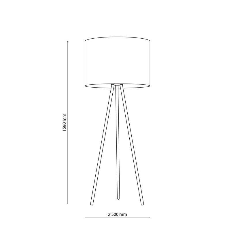 JUTE Natural Woven Floor Lamp for Living Room, Bedroom & Reading Nook – Scandinavian Minimalist Lighting