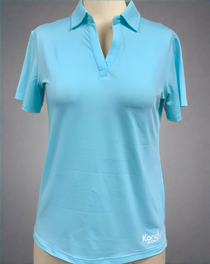 Clearance Assorted Women's Classic V- neck, sleeved Polos, loose fit.